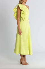 Bonjour Asymmetric Midi Dress