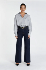 Alexa Indigo High Rise Straight Jean