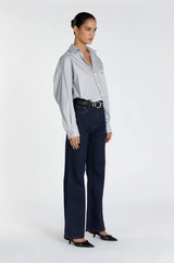 Alexa Indigo High Rise Straight Jean