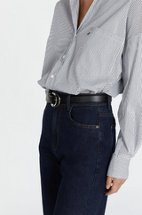 Alexa Indigo High Rise Straight Jean