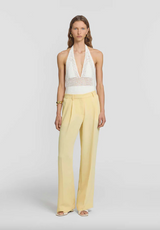 Straight Trousers Yellow