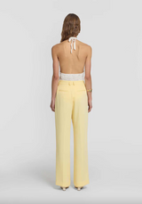 Straight Trousers Yellow