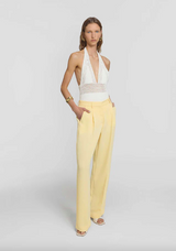 Straight Trousers Yellow
