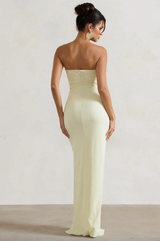 Strapless Cutout Ring Maxi Dress