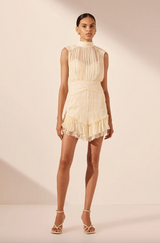 Victoria Sleeveless Ruched Mini Dress