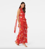 Daisy Asym Scarf Midi Dress