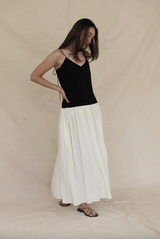 Drop-Waist Maxi Dress