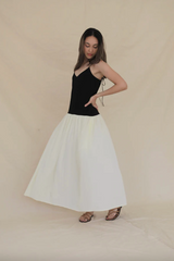 Drop-Waist Maxi Dress