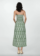 Strapless Embroidered Dress