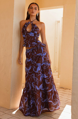 Mariella Linen Top and Maxi Skirt Set