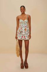 Cropped Tropical Floral Romper