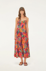 Cropped Tropical Floral Dress