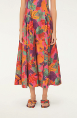 Cropped Tropical Floral Dress