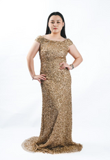 Gold Sequin Gown