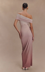 Cassandra Off Shoulder Slinky Maxi Dress