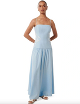 Arabelle Petite Applique Linen Midi