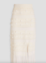 Pom Pom Embellished Pointelle Knit Set