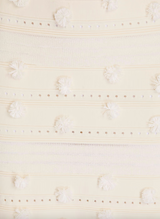 Pom Pom Embellished Pointelle Knit Set