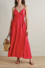 Side Tie Maxi Dress