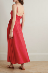 Side Tie Maxi Dress