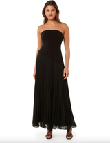Capri Strapless Pleat Midi Dress