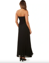 Capri Strapless Pleat Midi Dress
