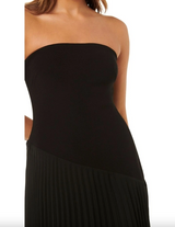 Capri Strapless Pleat Midi Dress