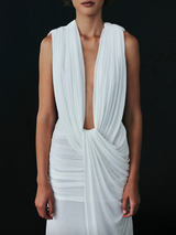 Ripple Drape Gown