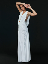 Ripple Drape Gown