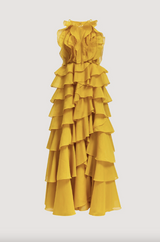 Cleo Gown in Chartreuse