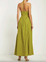 Ellie Crossover Halter Maxi Dress