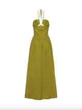 Ellie Crossover Halter Maxi Dress