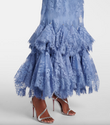 Eden Ruffled Lace Gown