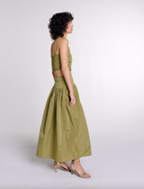 Cutaway Taffeta Dress