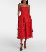 Bandeau Lace Midi Dress