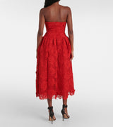 Bandeau Lace Midi Dress