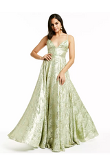 Stella Metallic Chifon Gown