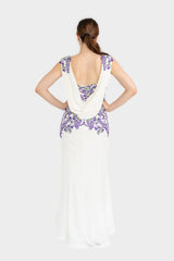 Lavender Backless Gown