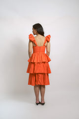 Tiered Ruffle Midi Dress