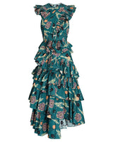 Aurora Ruffled Poplin Dress