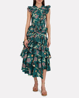 Aurora Ruffled Poplin Dress