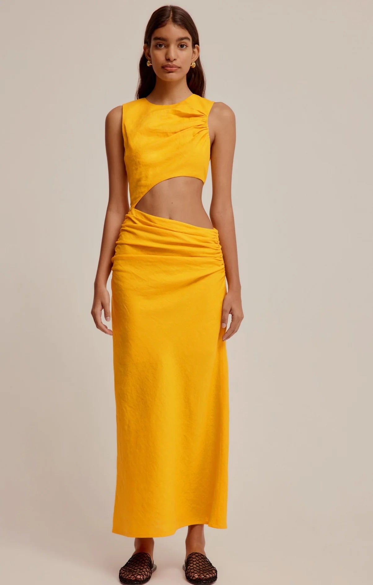Linen Cut Out Dress RNT Wardrobe Linen Cut Out Dress RNT Wardrobe