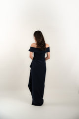 Off Shoulder Ruched Gown