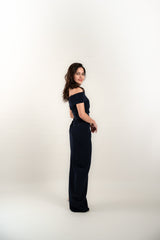 Off Shoulder Ruched Gown