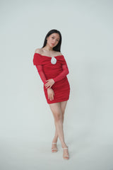 Off Shoulder Mini Dress