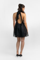 Halter Organza Mini Dress