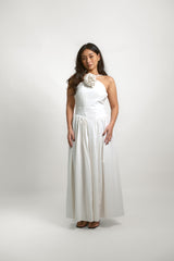 Halter Neck Rose Detail Dress