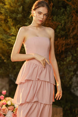 Aurora Strapless Drop Waist Maxi Dress