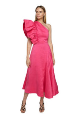 Bonjour One Shoulder Midi Dress
