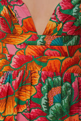 Beaded Spring Sleeveles Midi Dress